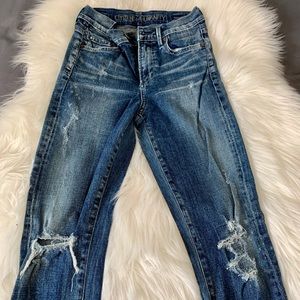 Citizens of humanity high rise skinny ripped jeans